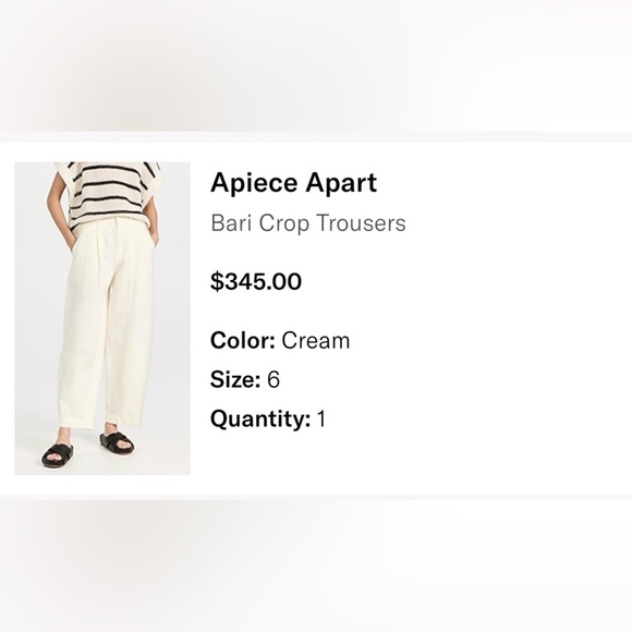 Apiece apart bari crop trousers - Picture 5 of 6